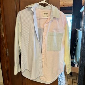 Abercrombie & Fitch Oversized Poplin Shirt